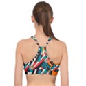 Colorful Abstract Basic Training Sports Bra View2