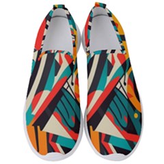 Colorful Abstract Men s Slip On Sneakers by Jack14