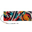 Colorful Abstract Roll Up Canvas Pencil Holder (M) View1