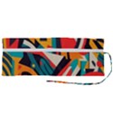 Colorful Abstract Roll Up Canvas Pencil Holder (M) View2