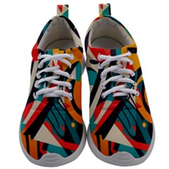 Colorful Abstract Mens Athletic Shoes