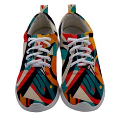 Colorful Abstract Women Athletic Shoes by Jack14