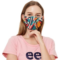 Colorful Abstract Fitted Cloth Face Mask (adult) by Jack14