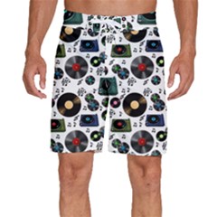 Records Vinyl Seamless Background Men s Beach Shorts by Bangk1t