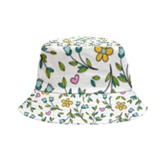 Flower Floral Pattern Inside Out Bucket Hat by Bangk1t