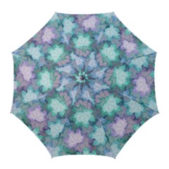 Leaves Glitter Background Winter Golf Umbrellas by Bangk1t