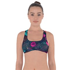 Roses Pink Teal Got No Strings Sports Bra by Bangk1t