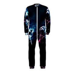 Psychedelic Astronaut Trippy Space Art Onepiece Jumpsuit (kids) by Bangk1t