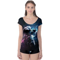 Psychedelic Astronaut Trippy Space Art Boyleg Leotard  by Bangk1t