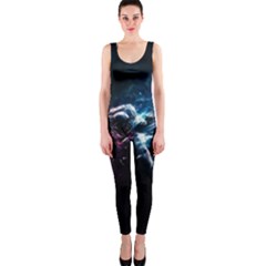 Psychedelic Astronaut Trippy Space Art One Piece Catsuit by Bangk1t