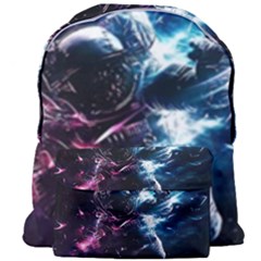 Psychedelic Astronaut Trippy Space Art Giant Full Print Backpack by Bangk1t