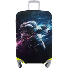 Psychedelic Astronaut Trippy Space Art Luggage Cover (large) by Bangk1t