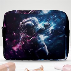 Psychedelic Astronaut Trippy Space Art Make Up Pouch (large) by Bangk1t