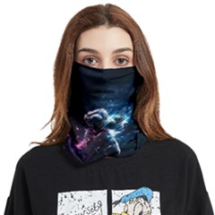 Psychedelic Astronaut Trippy Space Art Face Covering Bandana (two Sides) by Bangk1t