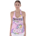 Unicorn Stitch Babydoll Tankini Top View1