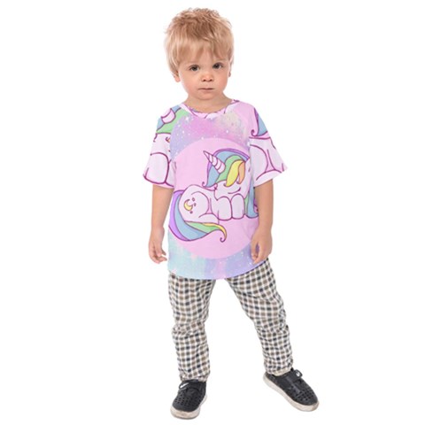 Unicorn Stitch Kids  Raglan Tee by Bangk1t