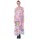 Unicorn Stitch Button Up Maxi Dress View1