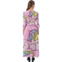 Unicorn Stitch Button Up Maxi Dress View2