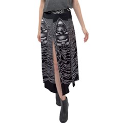 Ship Division Velour Split Maxi Skirt by Bangk1t