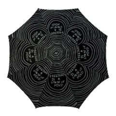 Psychedelic Art Freedom Is A State Of Mind Trippy Quotes Golf Umbrellas by Bangk1t