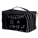 Psychedelic Art Freedom Is A State Of Mind Trippy Quotes Cosmetic Storage Case View3