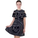 Psychedelic Art Freedom Is A State Of Mind Trippy Quotes Short Sleeve Shoulder Cut Out Dress  View1