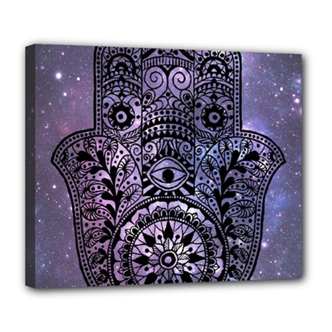 Hamsa Hand Deluxe Canvas 24  X 20  (stretched) by Bangk1t