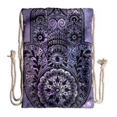 Hamsa Hand Drawstring Bag (large) by Bangk1t