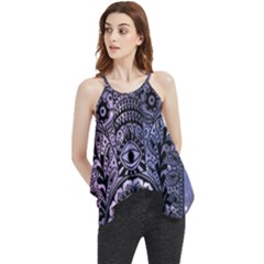 Hamsa Hand Flowy Camisole Tank Top by Bangk1t