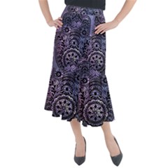 Hamsa Hand Midi Mermaid Skirt by Bangk1t