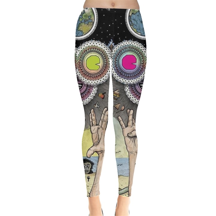 Vintage Trippy Aesthetic Psychedelic 70s Aesthetic Leggings 