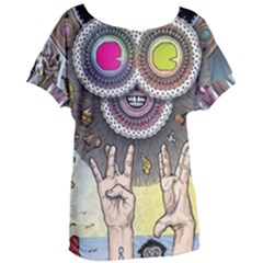 Vintage Trippy Aesthetic Psychedelic 70s Aesthetic Women s Oversized Tee by Bangk1t