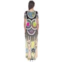 Vintage Trippy Aesthetic Psychedelic 70s Aesthetic Short Sleeve Maxi Dress View2