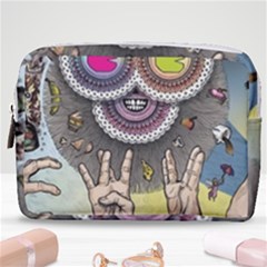 Vintage Trippy Aesthetic Psychedelic 70s Aesthetic Make Up Pouch (medium) by Bangk1t