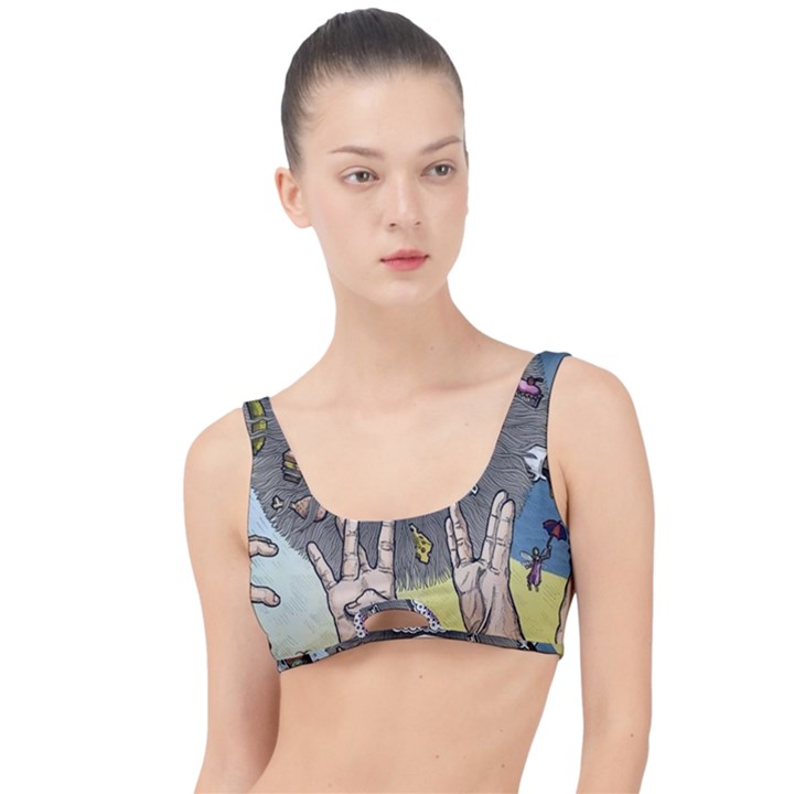 Vintage Trippy Aesthetic Psychedelic 70s Aesthetic The Little Details Bikini Top