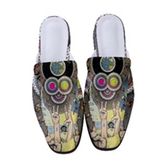 Vintage Trippy Aesthetic Psychedelic 70s Aesthetic Women s Classic Backless Heels by Bangk1t