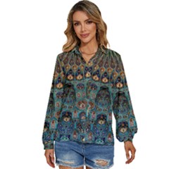 Saint Petersburg  Architecture Women s Long Sleeve Button Up Shirt