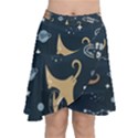 Space Theme Art Pattern Design Wallpaper Chiffon Wrap Front Skirt View1