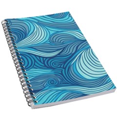 Ocean Waves Sea Abstract Pattern Water Blue 5 5  X 8 5  Notebook by Ndabl3x