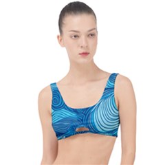 Ocean Waves Sea Abstract Pattern Water Blue The Little Details Bikini Top by Ndabl3x