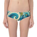 Waves Wave Ocean Sea Abstract Whimsical Abstract Art Classic Bikini Bottoms View1