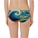 Waves Wave Ocean Sea Abstract Whimsical Abstract Art Classic Bikini Bottoms View2