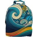 Waves Wave Ocean Sea Abstract Whimsical Abstract Art Mini Full Print Backpack View1