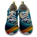 Waves Wave Ocean Sea Abstract Whimsical Abstract Art Women Athletic Shoes View1