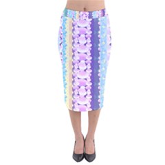 Background Graphic Beautiful Wallpaper Art Velvet Midi Pencil Skirt by Ndabl3x