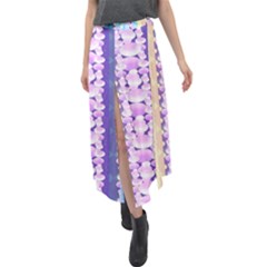 Background Graphic Beautiful Wallpaper Art Velour Split Maxi Skirt by Ndabl3x