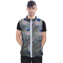 Peacock Feathers Peacock Bird Feathers Men s Puffer Vest by Ndabl3x