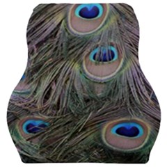 Peacock Feathers Peacock Bird Feathers Car Seat Velour Cushion  by Ndabl3x