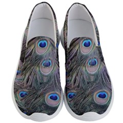 Peacock Feathers Peacock Bird Feathers Men s Lightweight Slip Ons by Ndabl3x