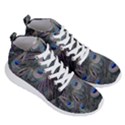 Peacock Feathers Peacock Bird Feathers Men s Lightweight High Top Sneakers View3